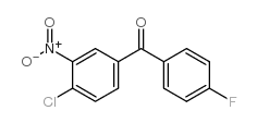 4-氯-3-硝基-4'-氟二苯酮结构式