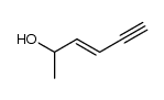 hex-3-en-5-yn-2-ol结构式