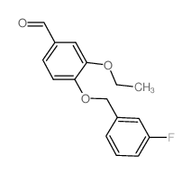 3-ETHOXY-4-[(3-FLUOROBENZYL)OXY]BENZALDEHYDE structure