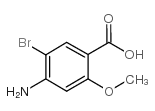 4-氨基-5-溴-2-甲氧基苯甲酸结构式