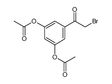 2-溴-3’,5’-二乙酰氧基苯乙酮结构式