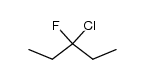 3-chloro-3-fluoro-pentane结构式