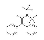 二环己基(2,2-二苯基-1-甲基乙烯基)磷化氢结构式