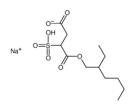 sodium C-(2-ethylhexyl) 2-sulphosuccinate结构式