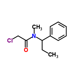 2-Chloro-N-methyl-N-(1-phenylpropyl)acetamide结构式