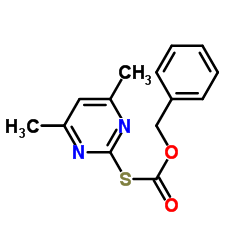 benzyl (4,6-dimethylpyrimidin-2-yl)sulfanylformate Structure