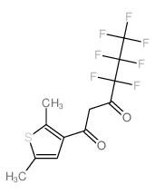 1-(2,5-dimethylthiophen-3-yl)-4,4,5,5,6,6,6-heptafluoro-hexane-1,3-dione结构式