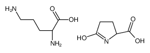 5-oxo-L-proline, compound with L-ornithine (1:1) Structure