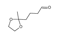 4-(2-methyl-1,3-dioxolan-2-yl)butanal结构式