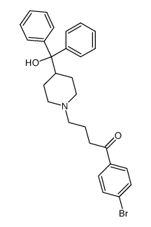 1-(4-bromophenyl)-4-(4-(hydroxydiphenylmethyl)piperidin-1-yl)butan-1-one结构式