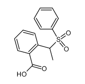 o-[α-pheylsulfonyl]ethylbenzoic acid结构式