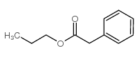 Propyl phenylacetate Structure
