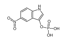 5-Nitro-3-indolylphosphat Structure