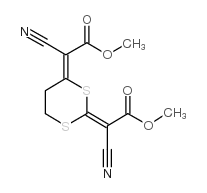 methyl 2-cyano-2-[4-(1-cyano-2-methoxy-2-oxoethylidene)-1,3-dithietan-2-ylidene]acetate Structure