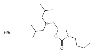 5-[[bis(2-methylpropyl)amino]methyl]-3-butyl-1,3-oxazolidin-2-one,hydrobromide Structure