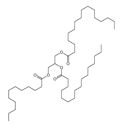 1,2-dipalmitoyl-3-lauroylglycerol Structure