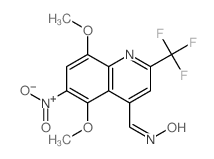 (4E)-5,8-dimethoxy-6-nitro-4-(nitrosomethylidene)-2-(trifluoromethyl)-1H-quinoline Structure