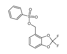(2,2-difluoro-1,3-benzodioxol-4-yl)methyl benzenesulfonate Structure