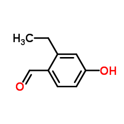2-乙基-4-羟基苯甲醛结构式