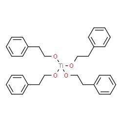 Titanium tetrakis(phenethyl alcoholate) structure