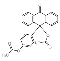 9(10H)-Anthracenone,10-(acetyloxy)-10-[4-(acetyloxy)phenyl]-结构式