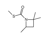 S-methyl 2,2,4-trimethylazetidine-1-carbothioate结构式