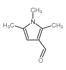 1,2,5-三甲基-1H-吡咯-3-甲醛结构式