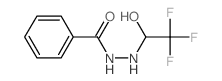 N-(2,2,2-trifluoro-1-hydroxy-ethyl)benzohydrazide结构式