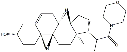 3β-Hydroxy-20-methyl-21-morpholinopregn-5-en-21-one structure
