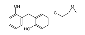 2-(chloromethyl)oxirane,2-[(2-hydroxyphenyl)methyl]phenol Structure