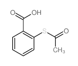 Acetylthiosalicylic acid Structure