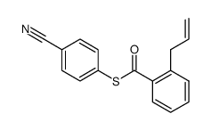 S-(4-cyano)phenyl 2-(prop-2-enyl)benzenecarbothioate Structure