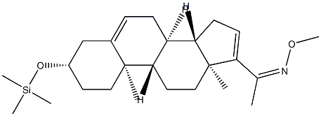 3β-(Trimethylsiloxy)pregna-5,16-dien-20-one O-methyl oxime结构式