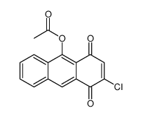(3-chloro-1,4-dioxoanthracen-9-yl) acetate Structure