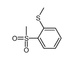 1-methylsulfanyl-2-methylsulfonylbenzene Structure