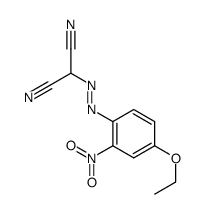 2-[(4-ethoxy-2-nitrophenyl)diazenyl]propanedinitrile Structure