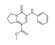 5-氧代-6-苯基氨基-1,2,3,5-四氢吲哚嗪-8-羧酸甲酯结构式