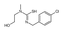 3-[(4-chlorophenyl)methyl]-1-(2-hydroxyethyl)-1-methylthiourea结构式