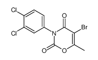 5-bromo-3-(3,4-dichloro-phenyl)-6-methyl-[1,3]oxazine-2,4-dione结构式