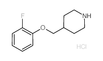 4-[(2-FLUOROPHENOXY)METHYL]PIPERIDINEHYDROCHLORIDE结构式