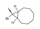 9-exo-Brom-9-endo-iodbicyclo[6.2.0)nonan结构式