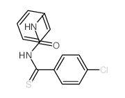 Benzenecarbothioamide, 4-chloro-N-[(phenylamino)carbonyl]- Structure