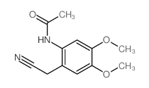 Acetamide,N-[2-(cyanomethyl)-4,5-dimethoxyphenyl]- Structure