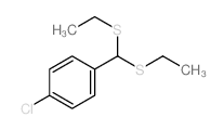 Benzene,1-[bis(ethylthio)methyl]-4-chloro- Structure