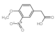 2-(4-甲氧基-3-硝基苯基)乙酸结构式