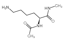 (S)-2-(acetylamino)-6-amino-N-methylhexanamide structure