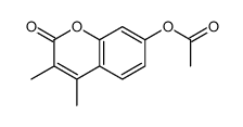 (3,4-dimethyl-2-oxochromen-7-yl) acetate Structure