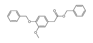 benzyl 2-(4-(benzyloxy)-3-methoxyphenyl)acetate结构式