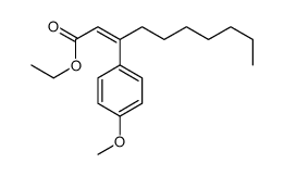 ethyl 3-(4-methoxyphenyl)dec-2-enoate Structure