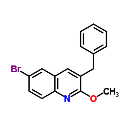 3-Benzyl-6-bromo-2-methoxyquinoline Structure